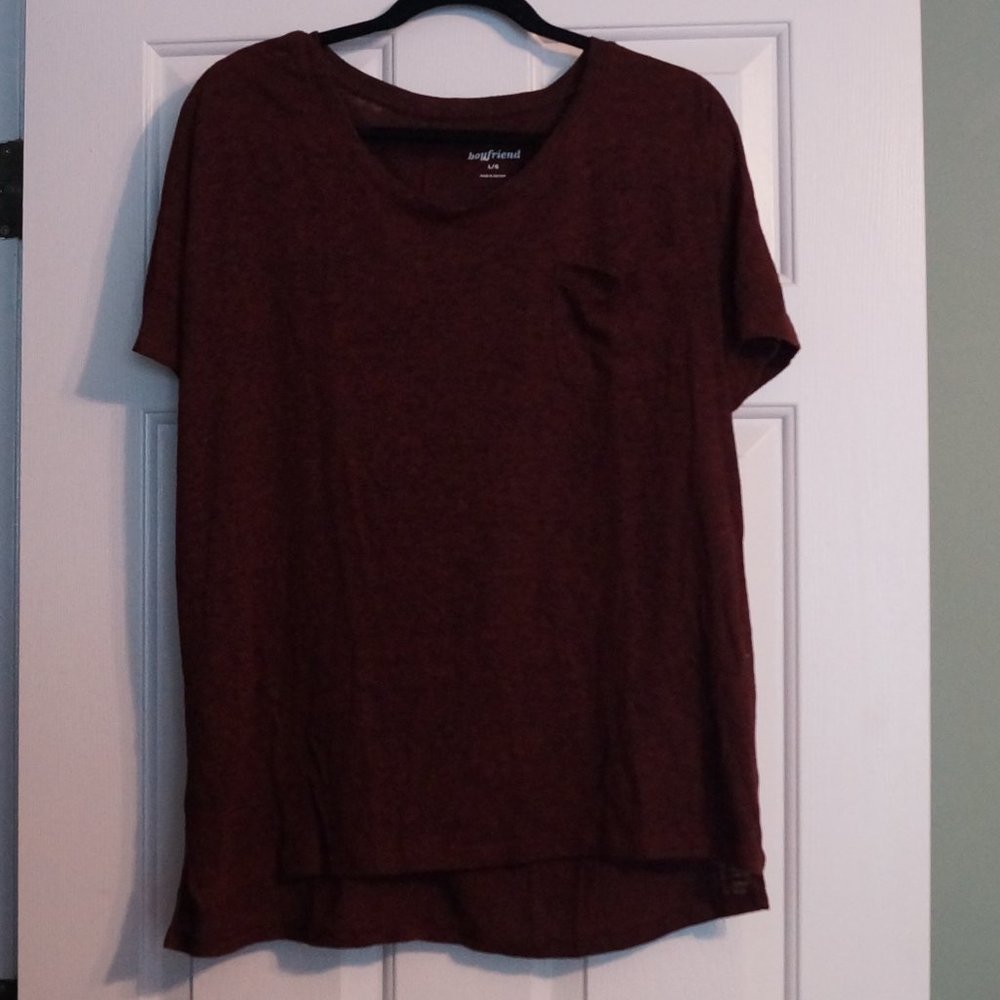Maroon Boyfriend Shirt
